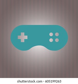 Ilustración vectorial del videojuego en color verde
