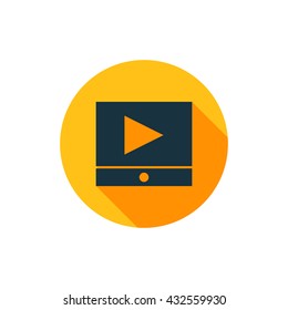 Vector illustration of video icon