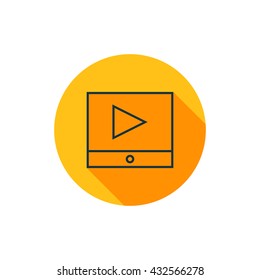 Vector illustration of video icon