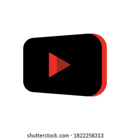 Vector illustration. Video icon in volume.