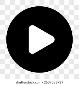 Vector illustration video player button
