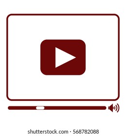 Vector Illustration of Video Player Icon
