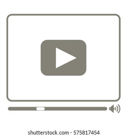 Vector Illustration of Video Player Icon
