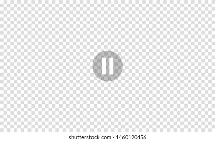 Vector Illustration of the video player sign or movie media play bar on transparent background. EPS10.