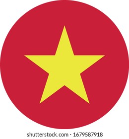 vector illustration of Vietnam flag