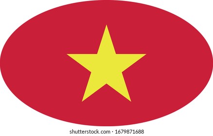 vector illustration of Vietnam flag