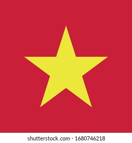 vector illustration of Vietnam flag