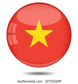 Vector illustration of vietnam flag.