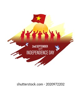 vector illustration for Vietnam  independence day - 2 September 