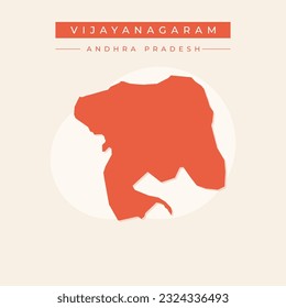 Vector illustration vector of Vijayanagaram city map india city