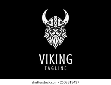 Ilustración vectorial de Viking Logo Design