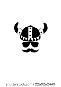 Vector illustration of a Viking with various accessories. The Vikings were a nation of explorers who came from Scandinavia. The Vikings are known as a nation of explorers.
