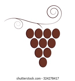 Vector illustration of the vine. Retro style. 