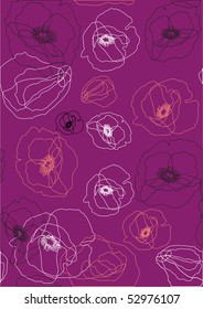 Vector illustration of vinous floral background