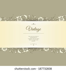 Vector illustration of Vintage background