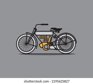 Vector illustration vintage bicycle illustration	