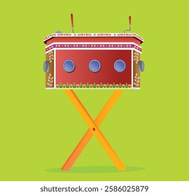 vector illustration of vintage Bioscope. Happy Bengali New Year, Shuvo Noboborsho Bengali Traditional Design. pohela boishakhi mela 