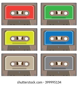 Vector illustration  of vintage cassette