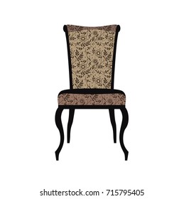 Vector illustration vintage chair.