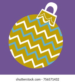 Vector Illustration of a Vintage Christmas Ornament