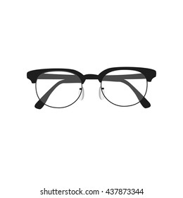 vector illustration  Vintage decorative design elements. vintage glasses isolated on a white background


