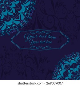 Vector illustration. Vintage decorative elements. Hand drawn.