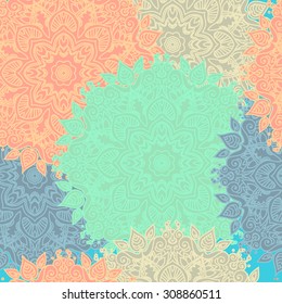 vector illustration. Vintage decorative elements. Hand drawn background. Islam, Arabic, Indian motifs