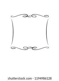 Vector Illustration. Vintage vector. Decorative frames. Vector Illustration.