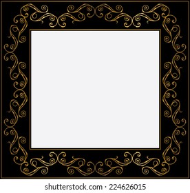 Vector illustration of a vintage frame.