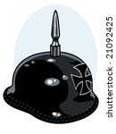 vector illustration of a vintage german army helmet.... graphic is contained in a clipping mask