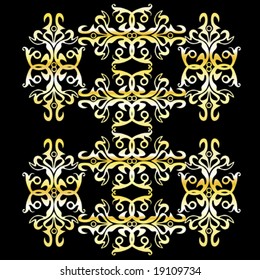 vector illustration "vintage gold ornament"