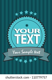 Vector illustration of Vintage layout template.