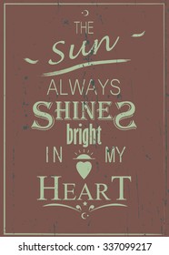 Vector illustration - Vintage lettering for retro poster or t-shirt print