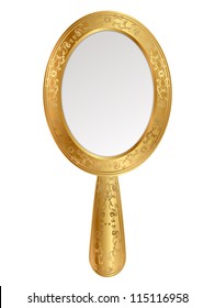 Vector illustration of vintage mirror