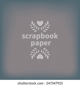 Vector illustration: vintage paper background for handmade