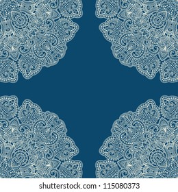 Vector illustration with vintage pattern for print.