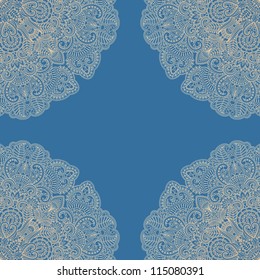 Vector illustration with vintage pattern for print.