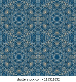 Vector illustration with vintage pattern for print.