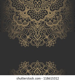 Vector illustration with vintage pattern for print.