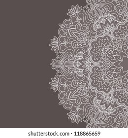 Vector illustration with vintage pattern for print.