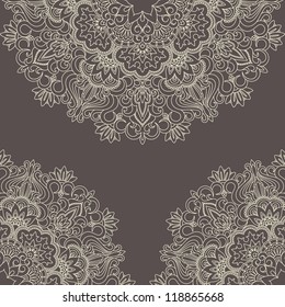 Vector illustration with vintage pattern for print, embroidery.