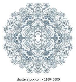Ilustração vetorial com padrão vintage para impressão, bordado.
