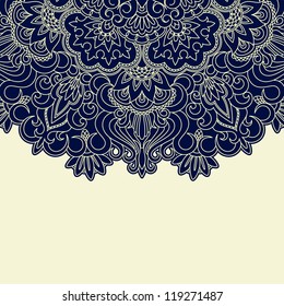 Vector illustration with vintage pattern for print.