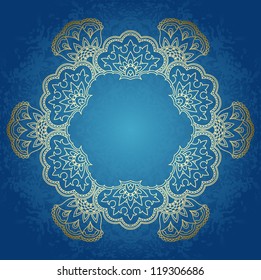 Vector illustration with vintage pattern for print.