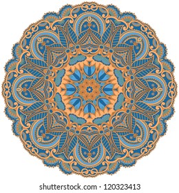Vector illustration with vintage pattern for print, embroidery.