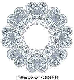 Vector illustration with vintage pattern for print, embroidery.