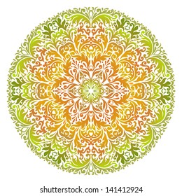 Vector illustration with vintage pattern for print, embroidery.