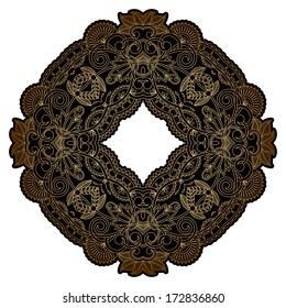 Vector illustration with vintage pattern for print, embroidery.