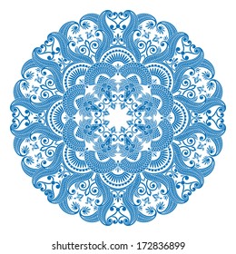 Vector illustration with vintage pattern for print, embroidery.