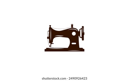 Ilustración vectorial de una máquina de coser vintage